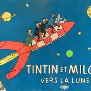 Tintin et Milou vers la lune