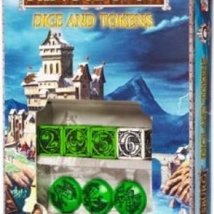 Kingsburg – dice and tokens – Green