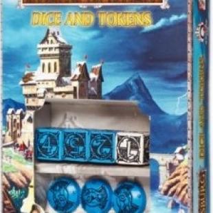 Kingsburg – dice and tokens – Blue