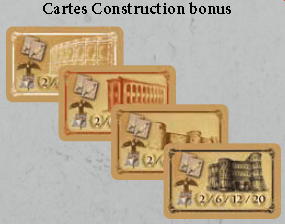 Cartes Honneur Construction bonus