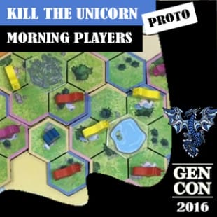 GenCon 2016 – Jeu Kill the unicorns – Morning Players – VF