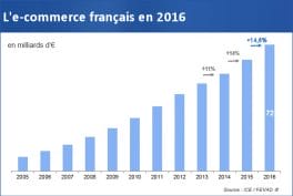 Le E-Commerce en France connait une croissance impressionnante.