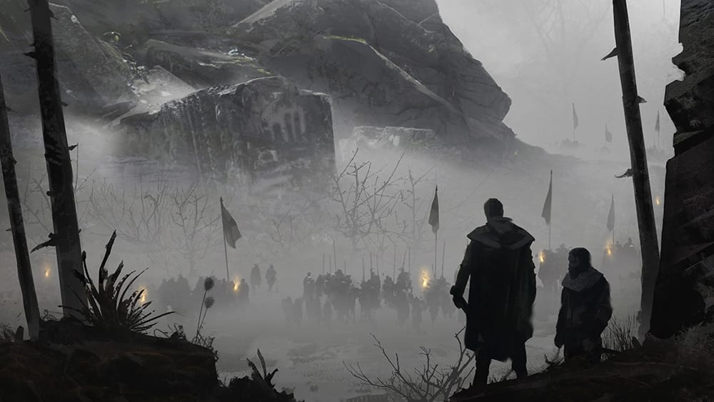 Symbaroum - Illustration en noir et blanc