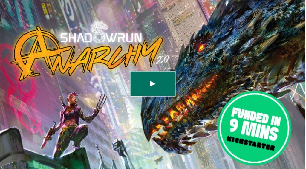 Cover campagne Shadowrun Anarchy 2.0